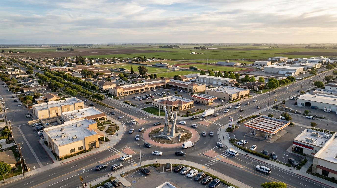 Conceptual public-art monument within the Skyway and East Alisal Street roundabout
