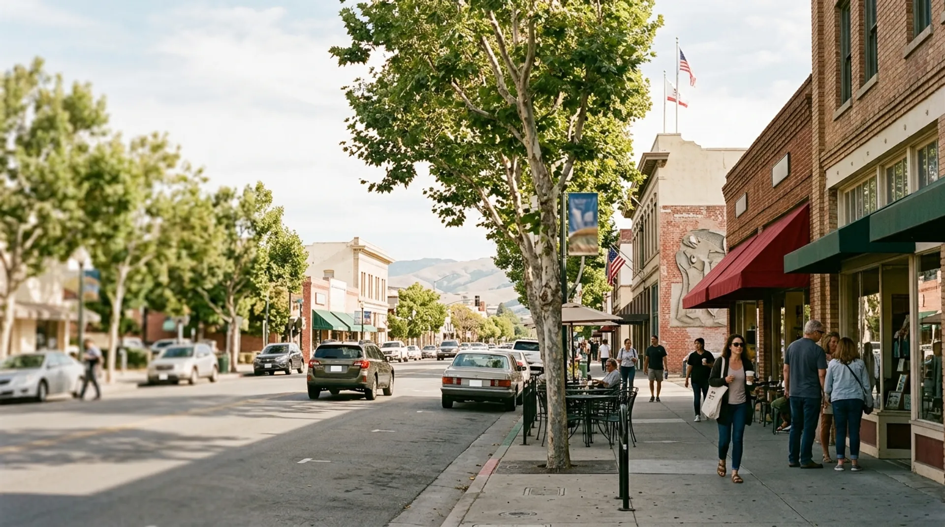 People spending a Saturday morning in downtown Salinas